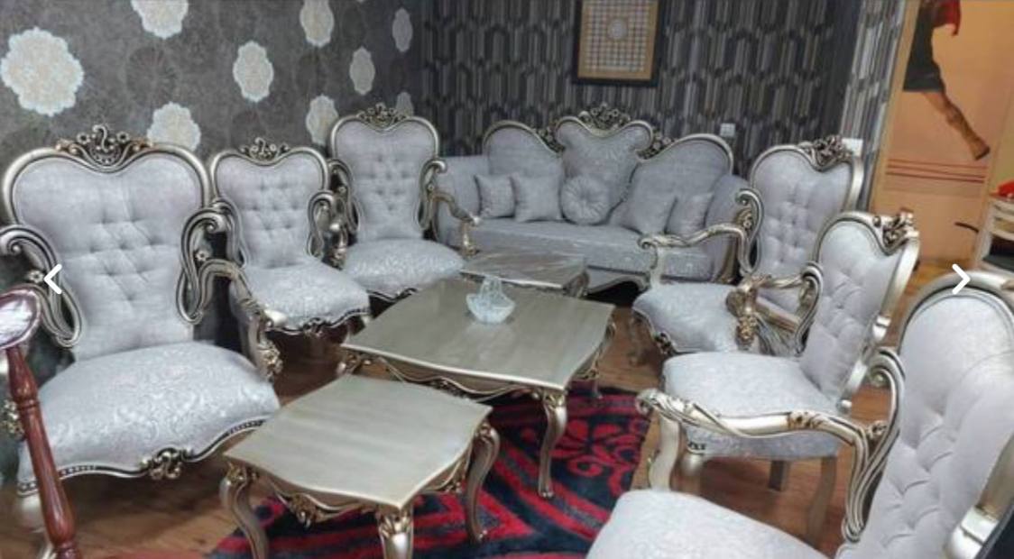 مبل کلاسیک و استیل چوب گردو