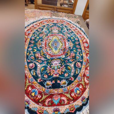 فرش بیضی 6 متری ریزبافت تبریز