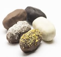 خرمای مغزدار با روکش شکلات