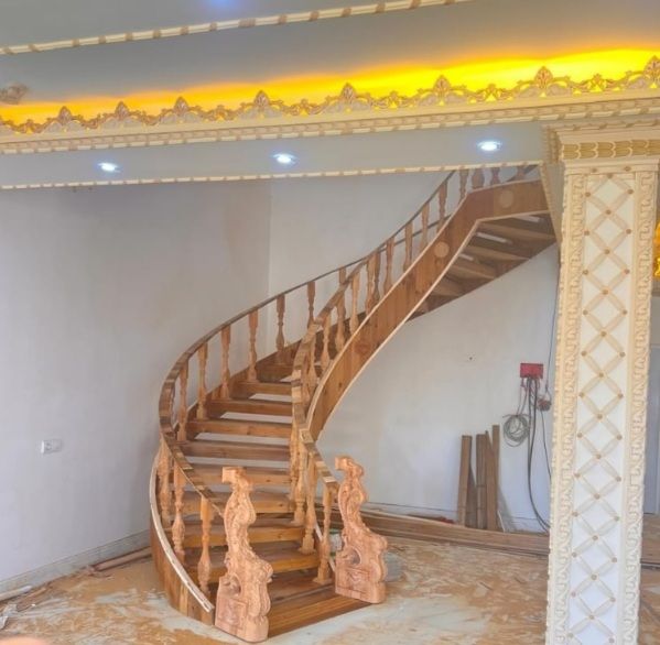 نرده چوبی منبت 
