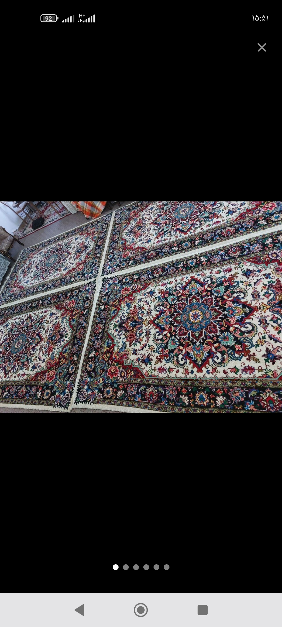 فرش هریس انگشت بافت