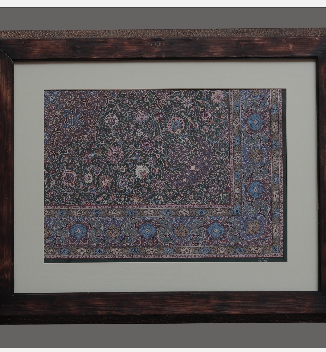 تابلو قدیمی نقاشی فرش