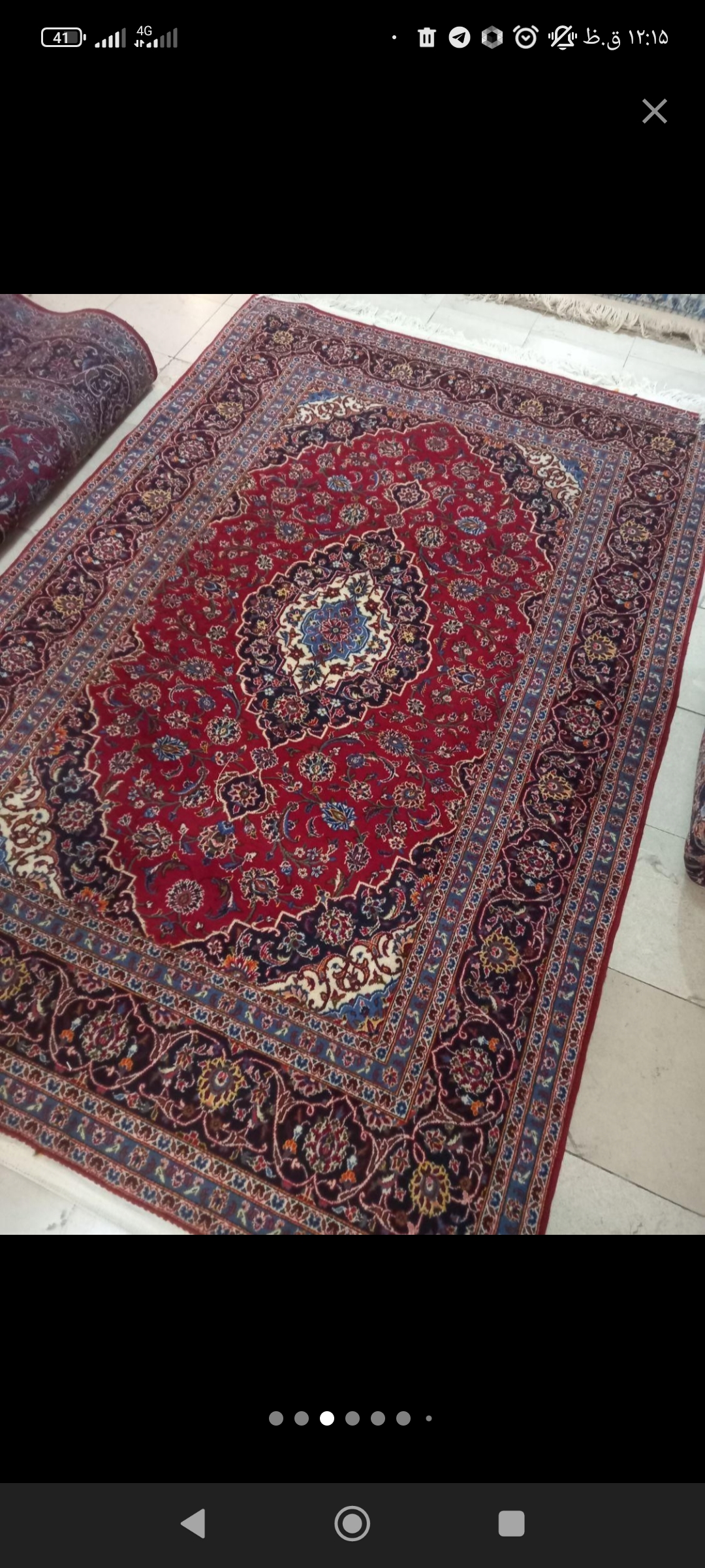 سجادة فارسية معقودة يدويًا