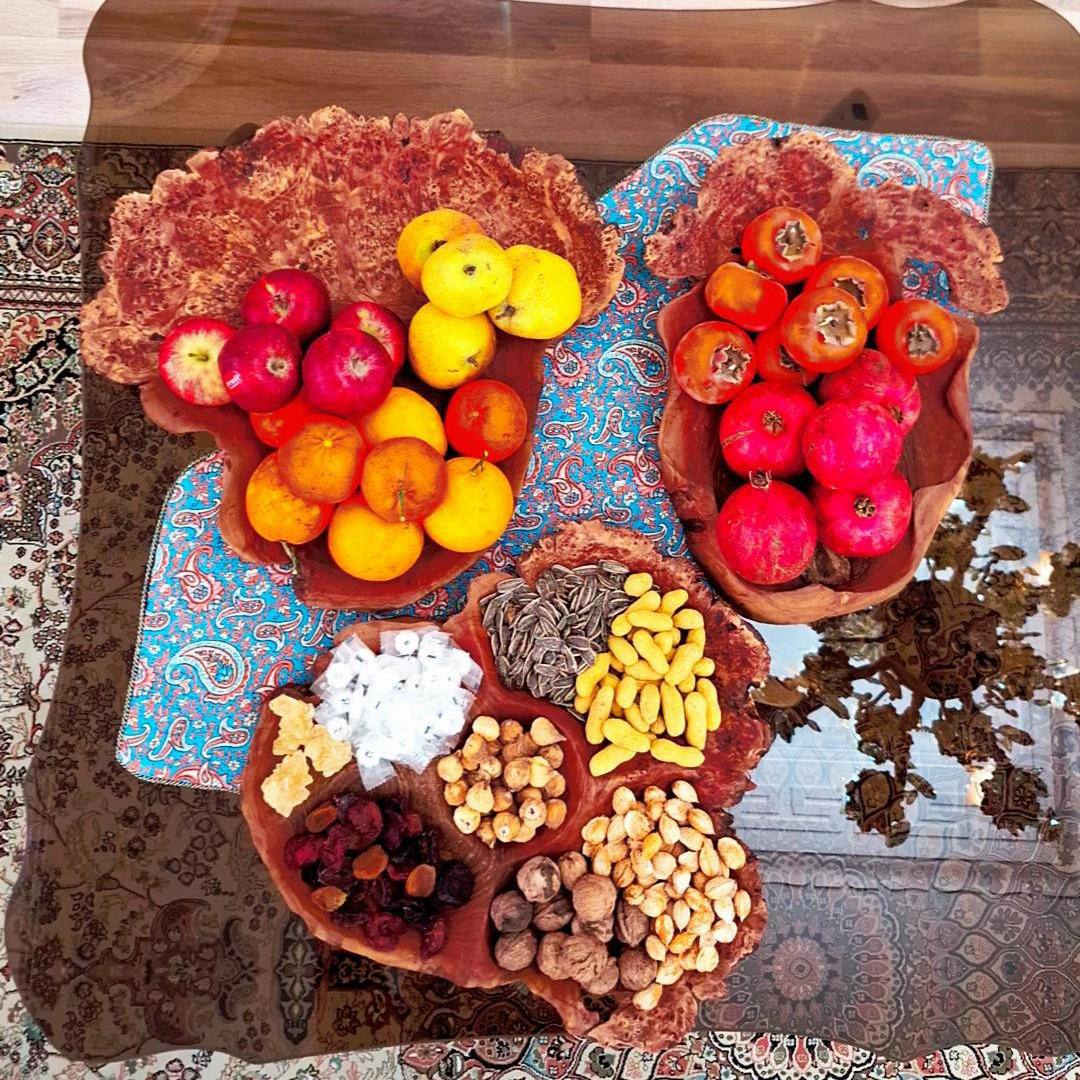 ظروف سه تیکه روستیک چوبی