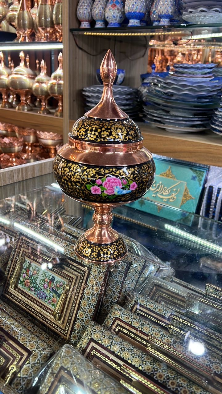 ظروف خاتم کاری و مینا کاری