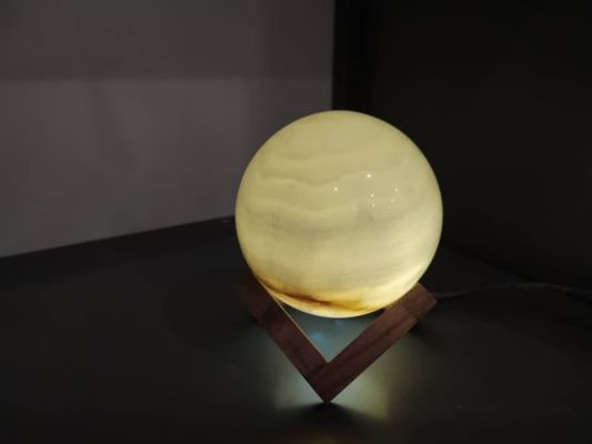 آباژور گوی سنگ مرمر طبیعی