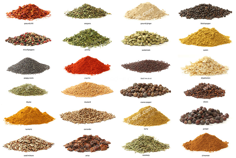 کلیه ادویه و گیاهان دارویی
