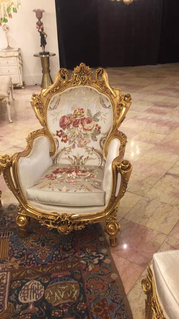 مبلمان مدل نیکو خام و بدون پارچه