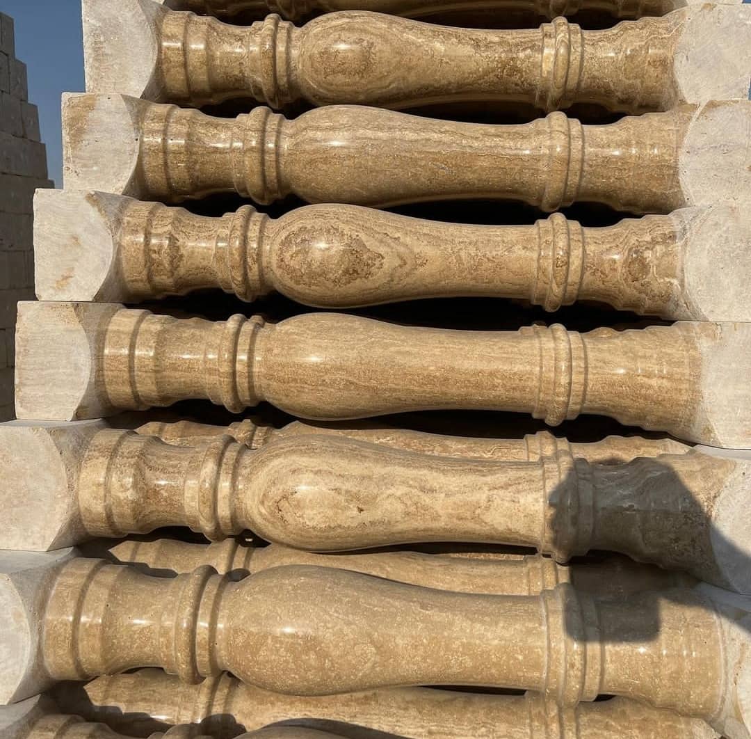 نرده سنگی عسلی