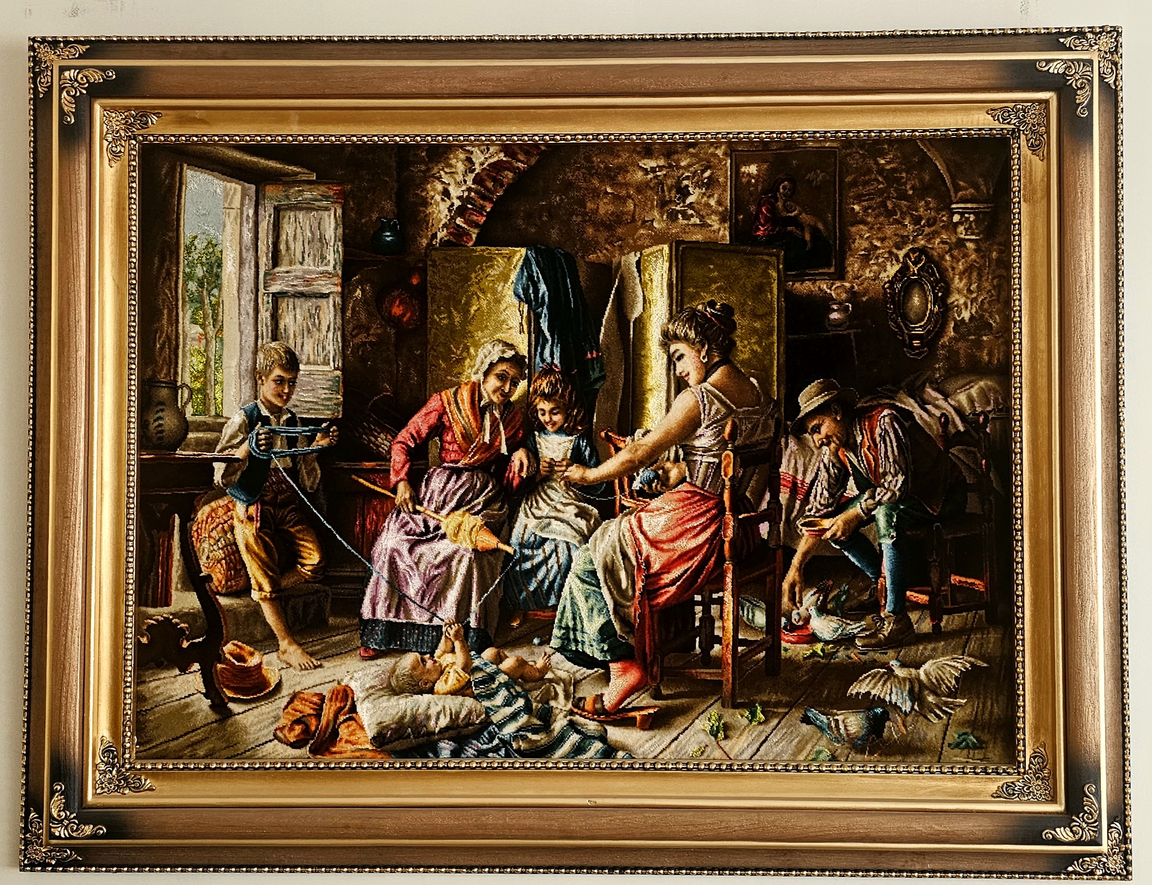 تابلو فرش دستباف 