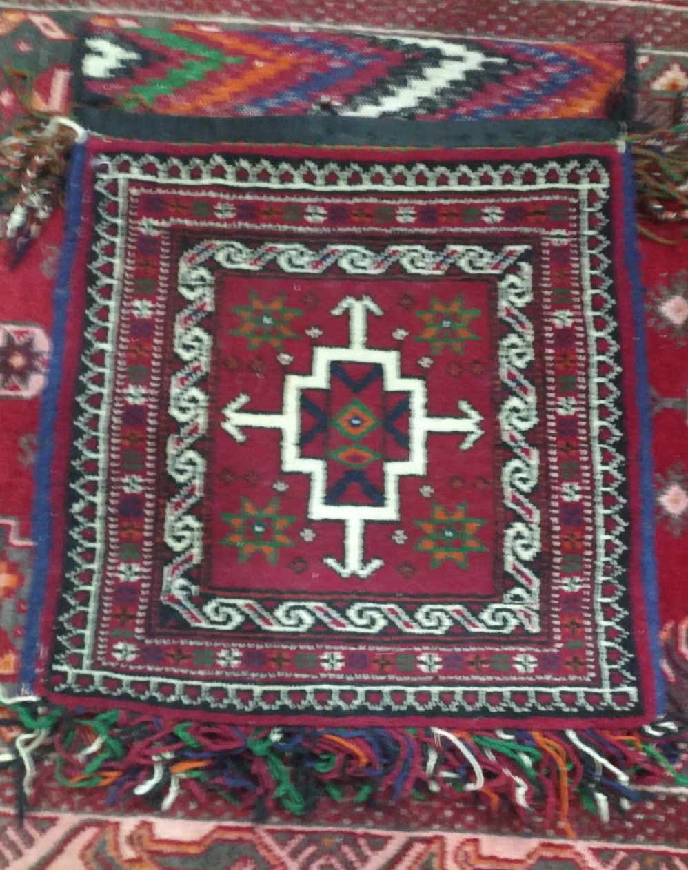 خورجین موتور بافت قالیچه دستباف 