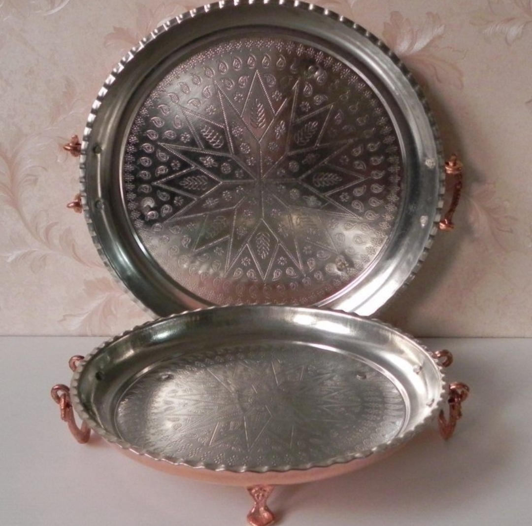 سینی مس حکاکی شده