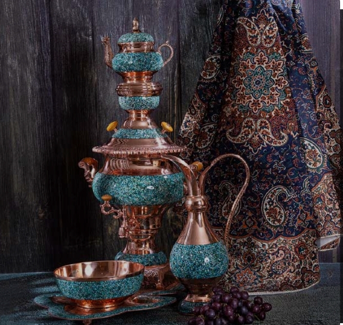 سرویس سماور فیروزه کوب