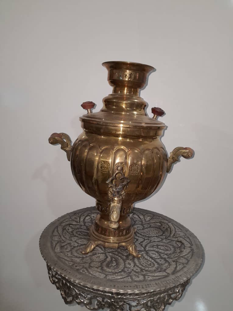 سماور زغالی برنجی قدیمی