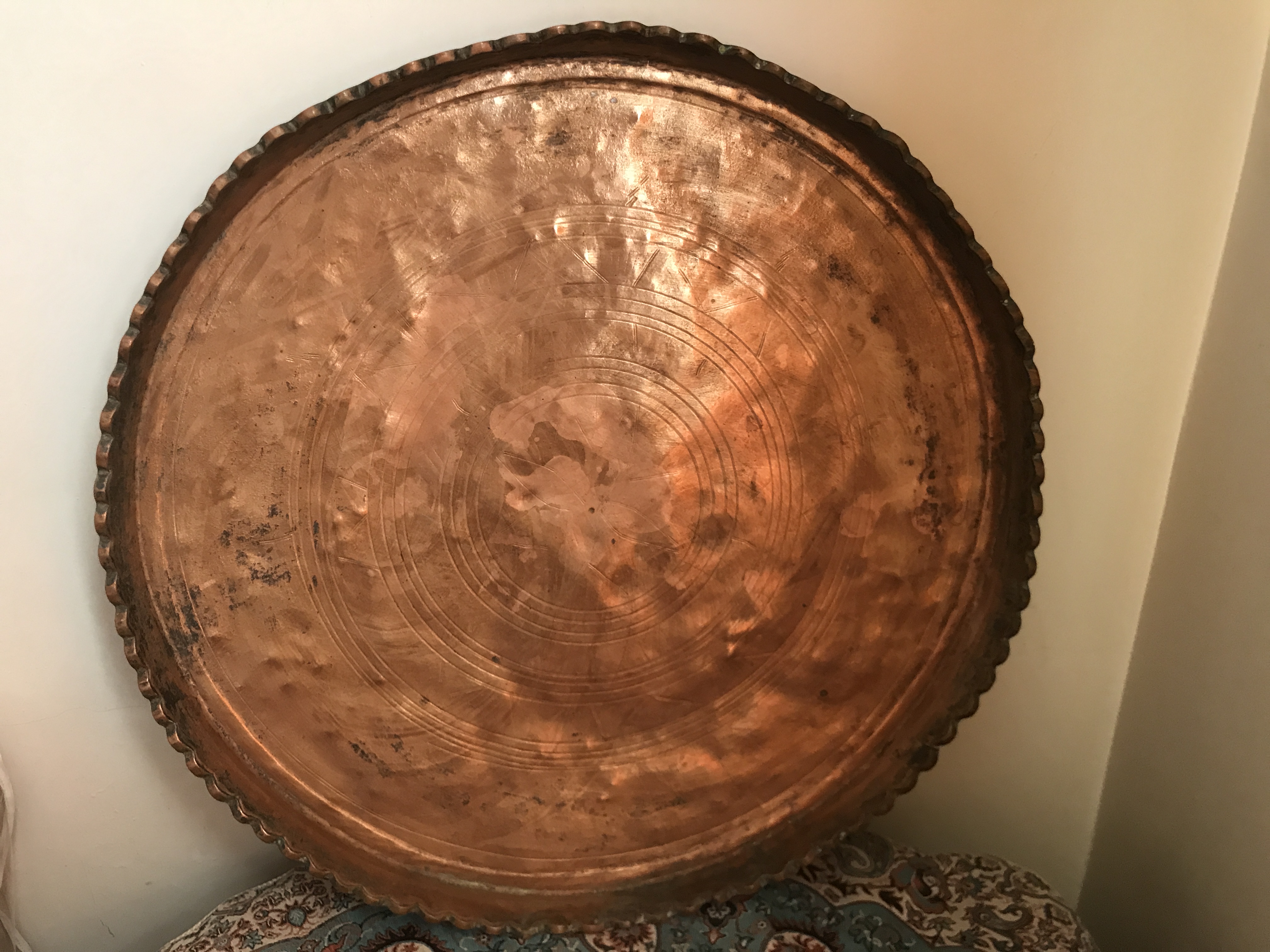 سینی و کاسه مسی