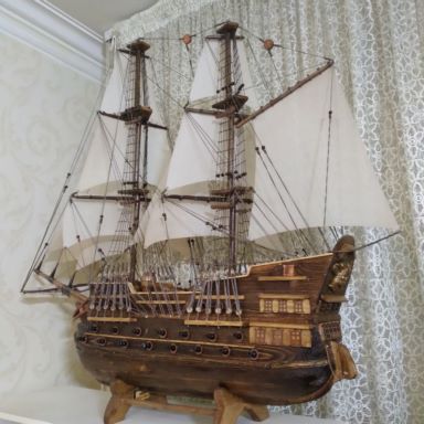 ماکت کشتی چوبی