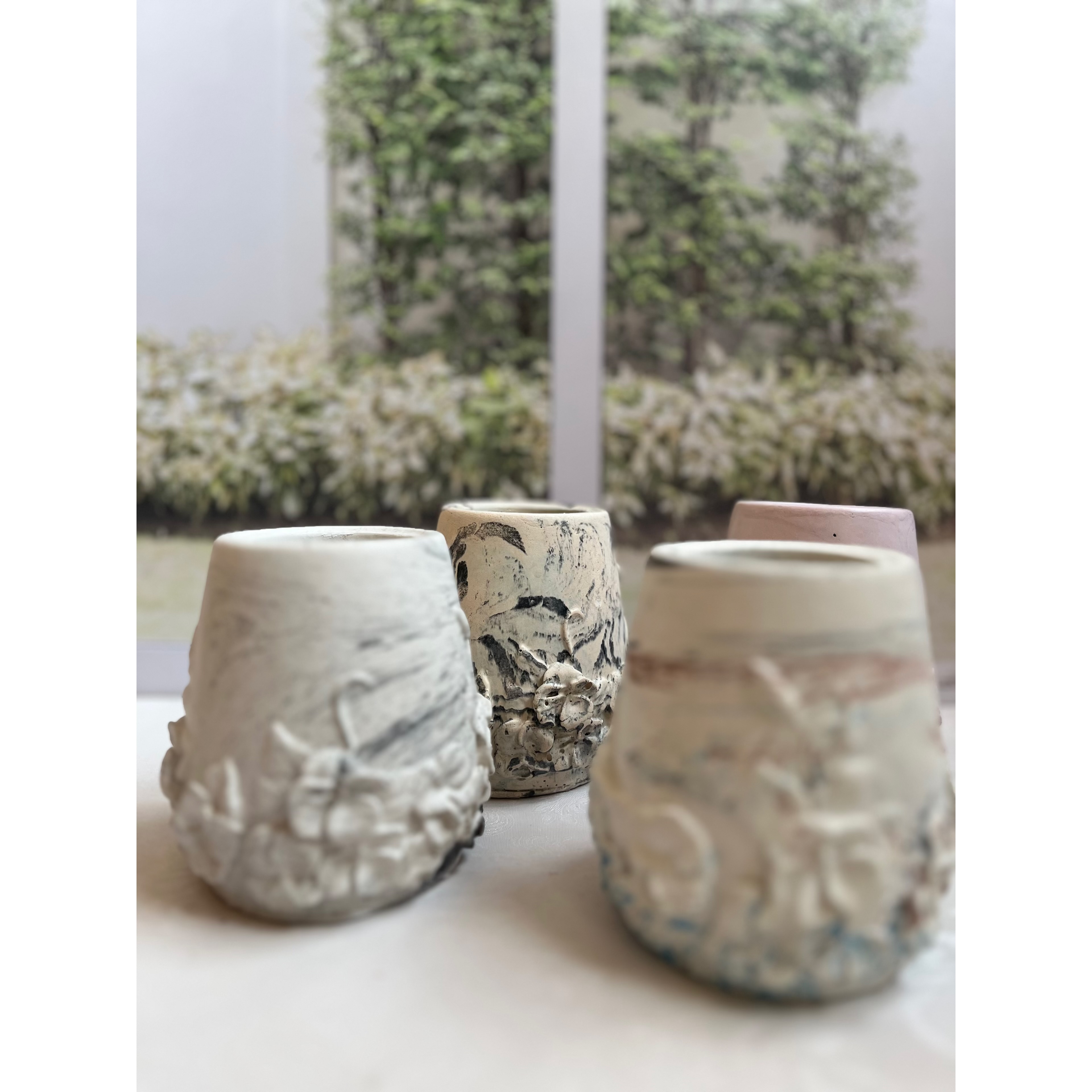 ست شمع وگلدان