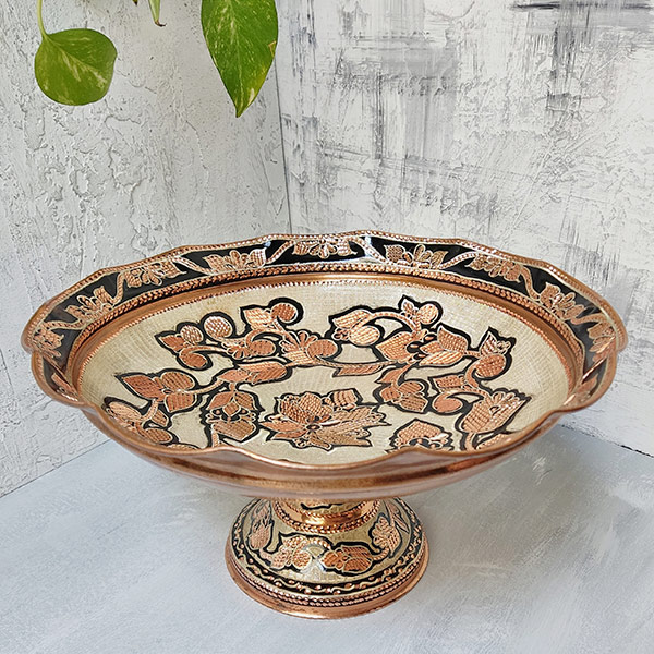 میوه خوری مسی نقره کوب