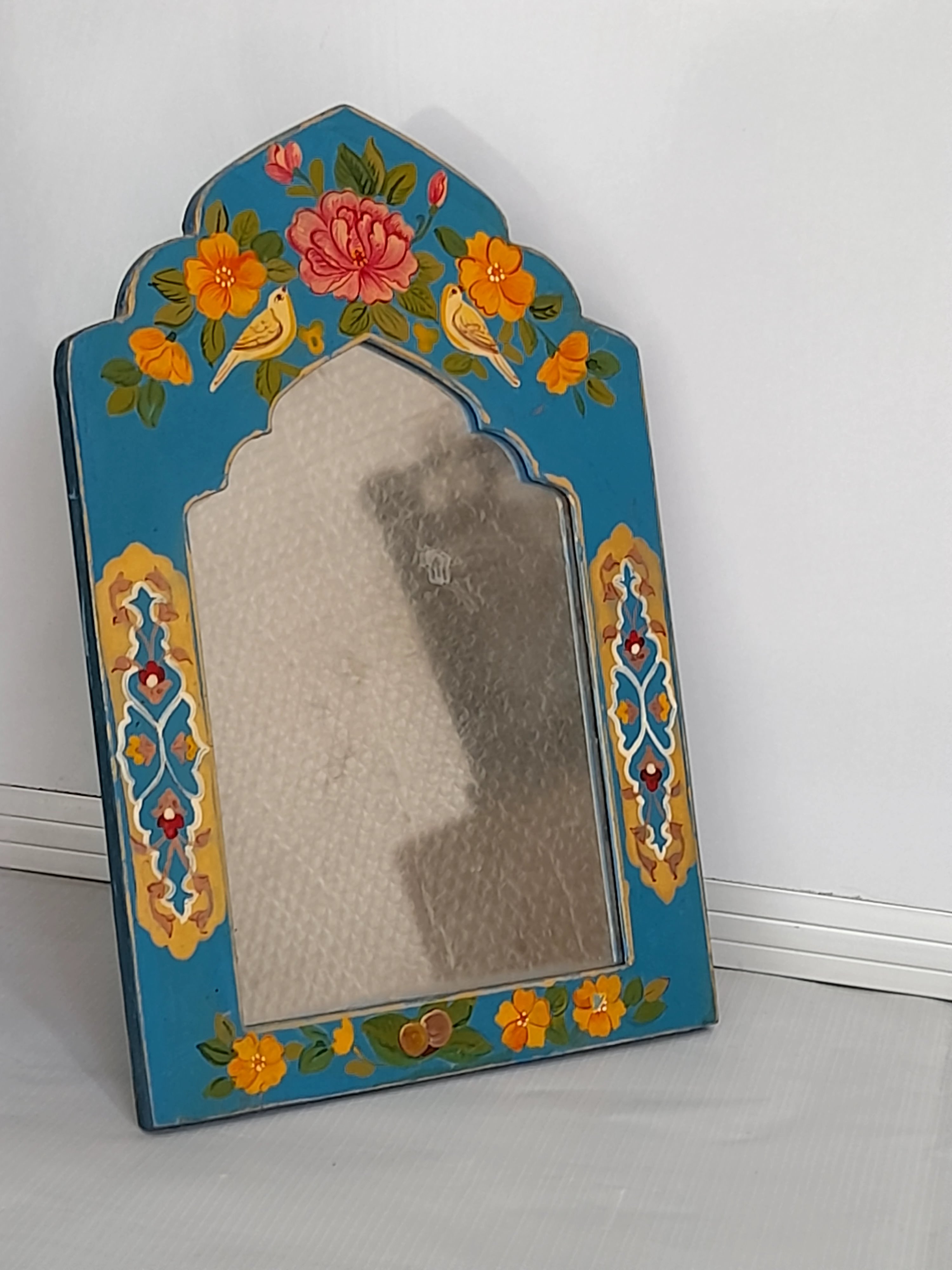 اینه چوبی نقاشی شده 