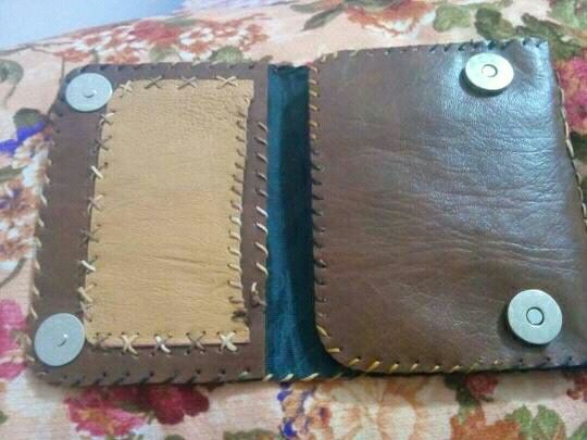 کیف پول چرم طبیعی دست ساز