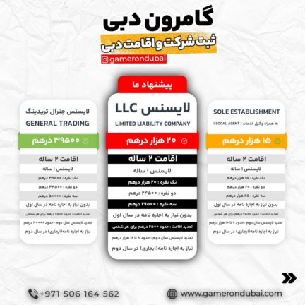  اخذ اقامت و ثبت شرکت در دبی