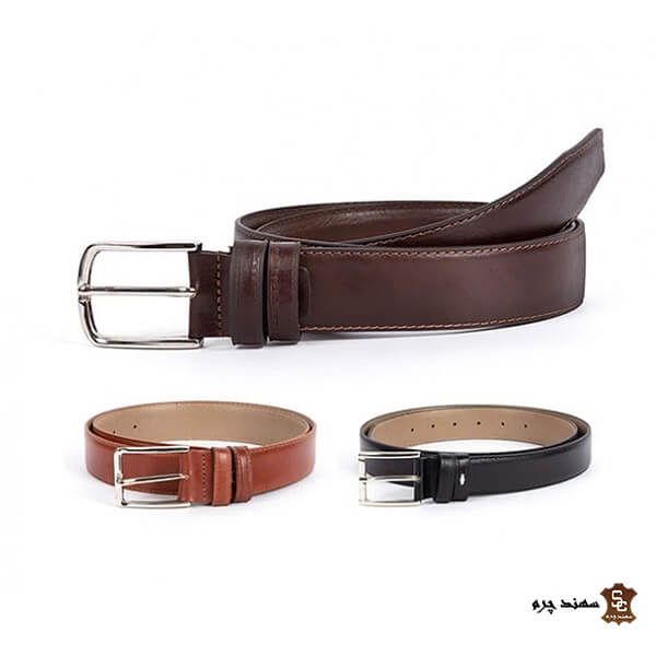 طقم مصنوع يدويًا من الجلد الطبيعي