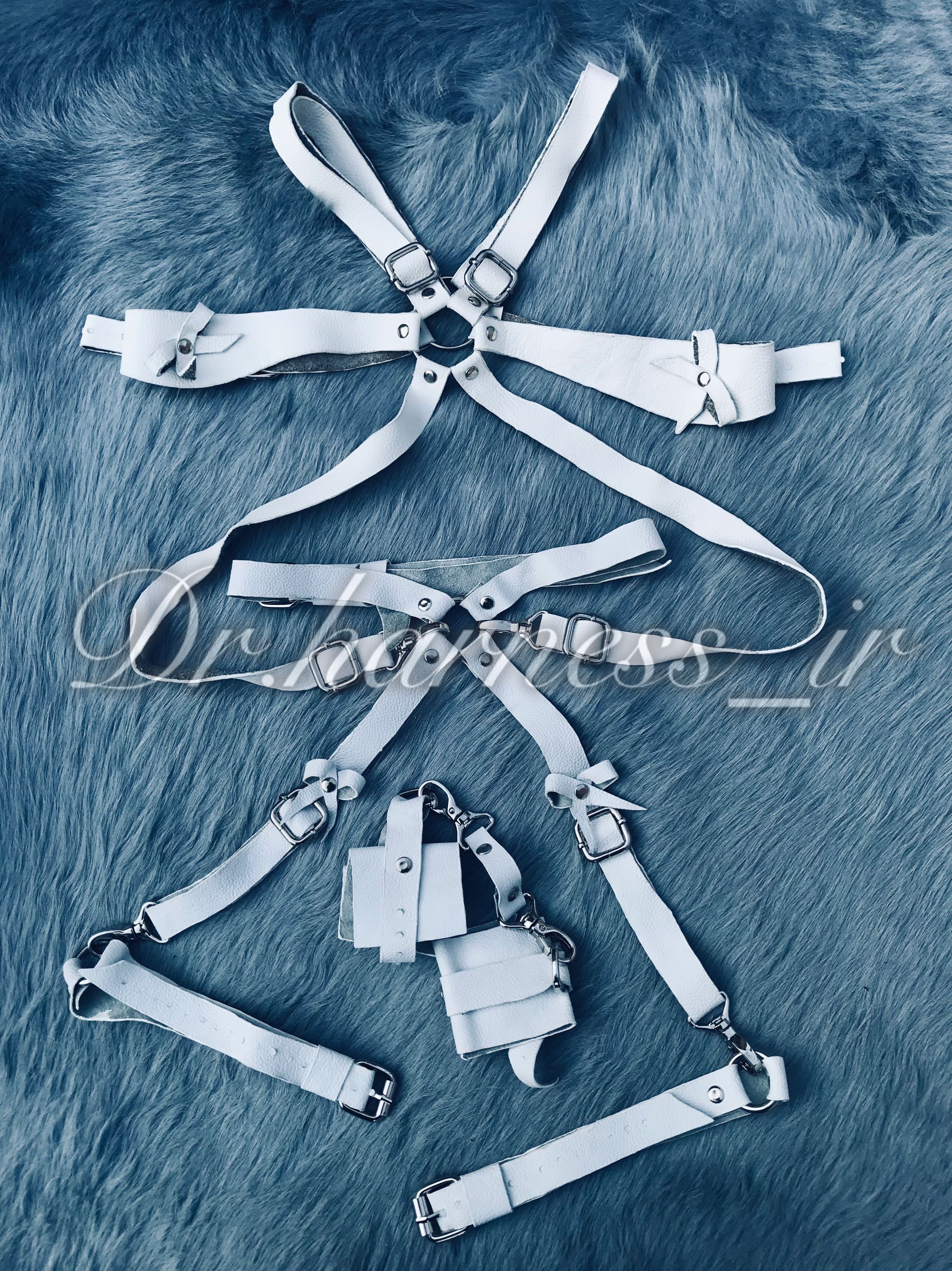 Harness Garter Natural Leather