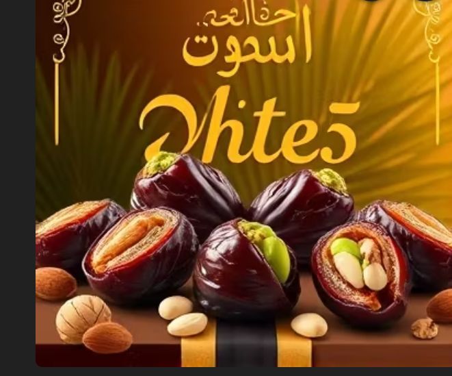 خرمای پر شده از چهار نوع آجیل 