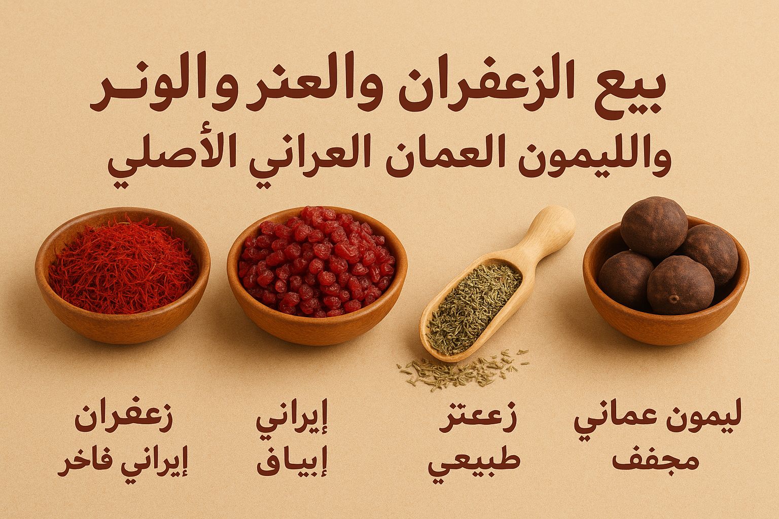 فروش زعفران لیمو عمانی زرشک و اویشن