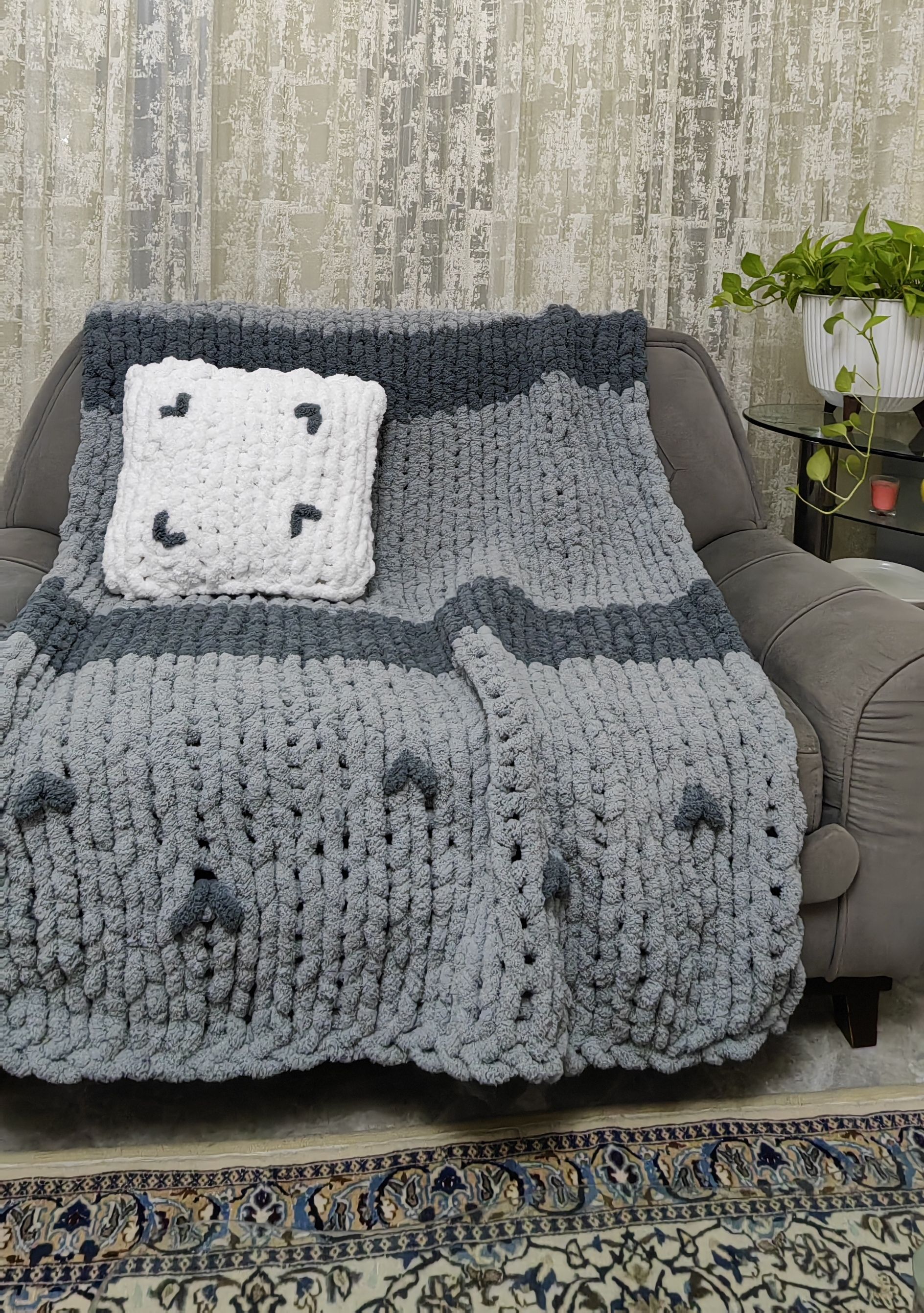 محصولات لیلی بافته با کاموای مخمل چانکی