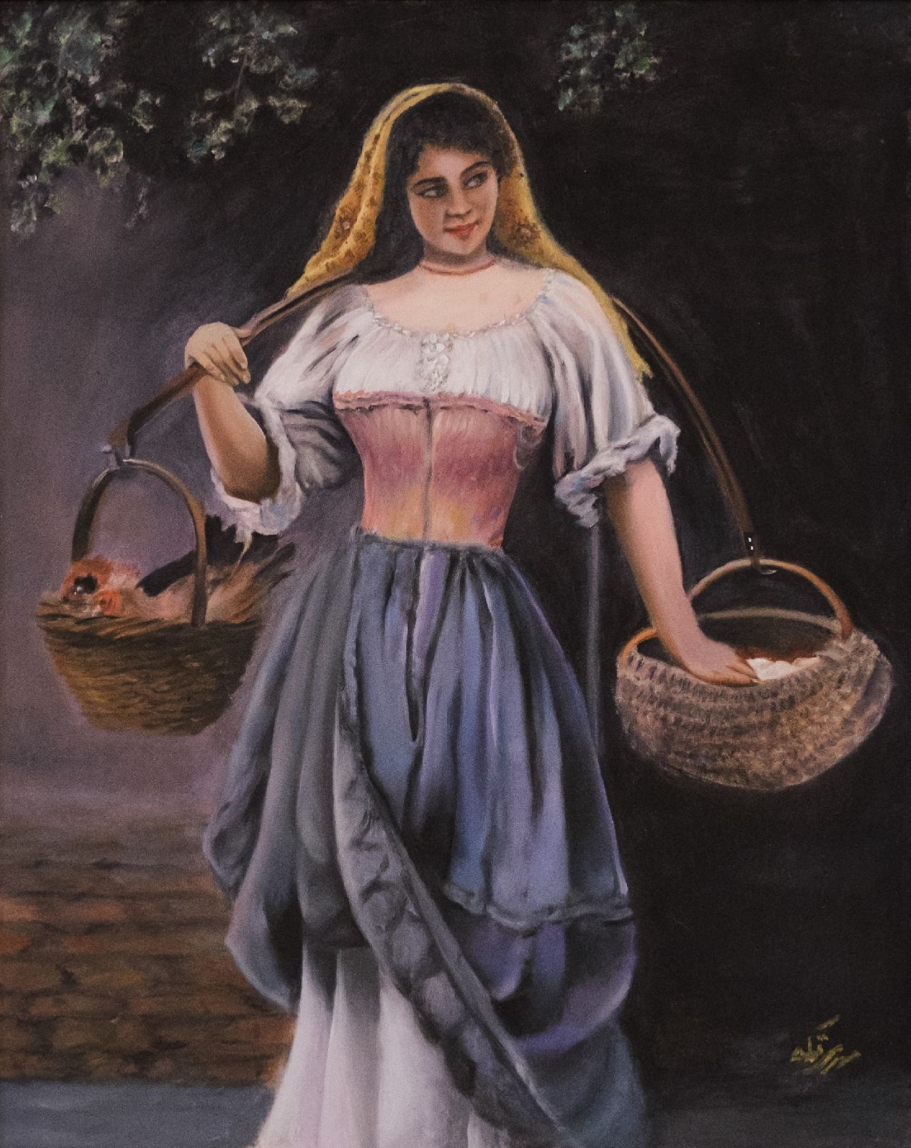 تابلوهای نقاشی سبک رئال تکنیک رنگ روغن