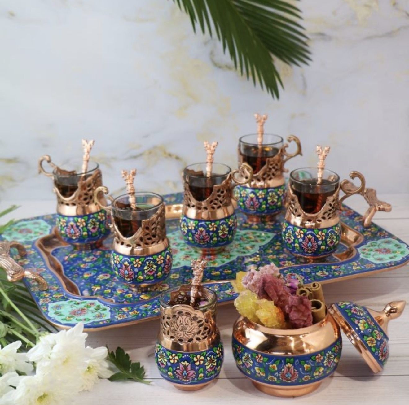 سرویس چای خوری مسی
