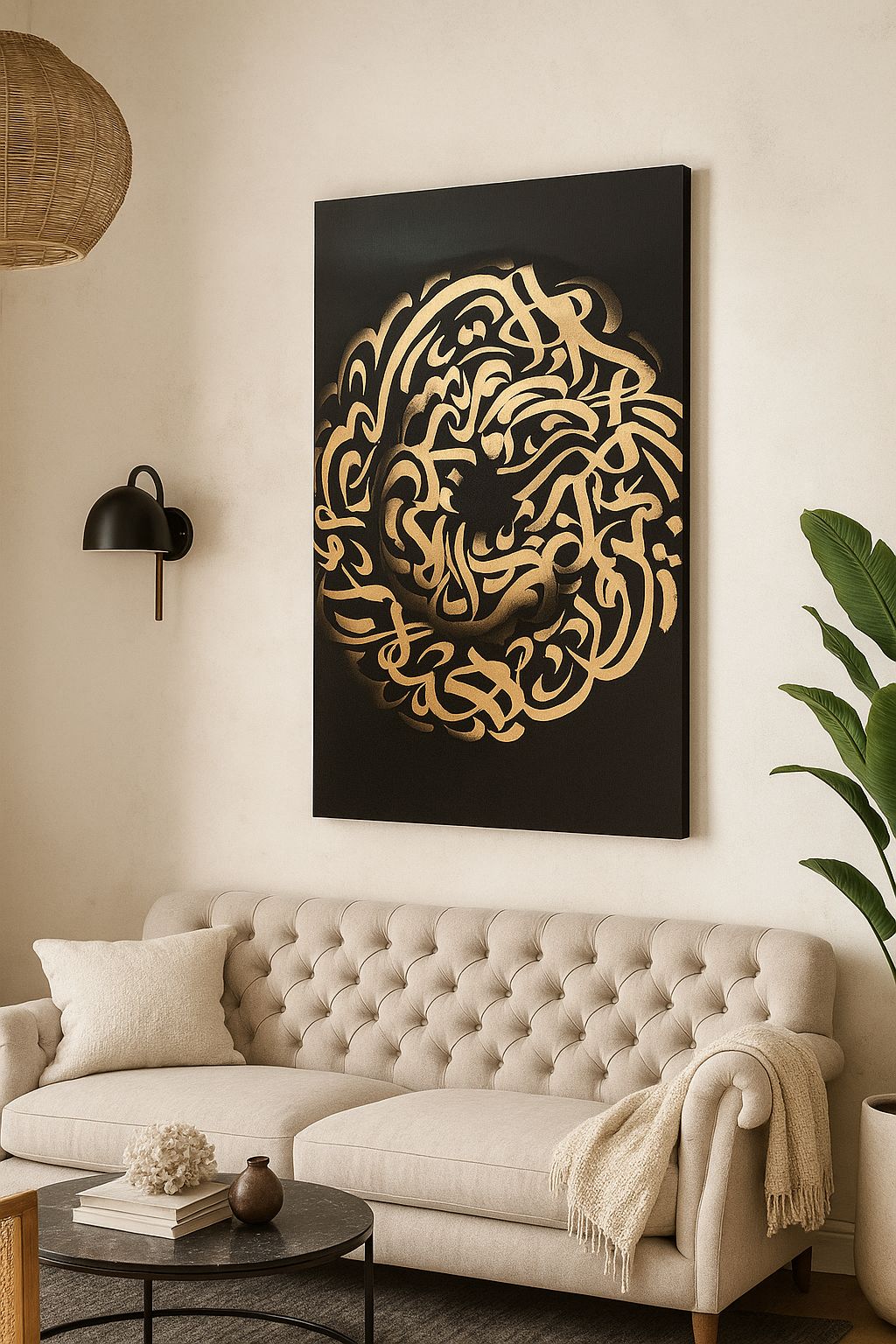 تابلو کالیگرافی نفیس مخمل