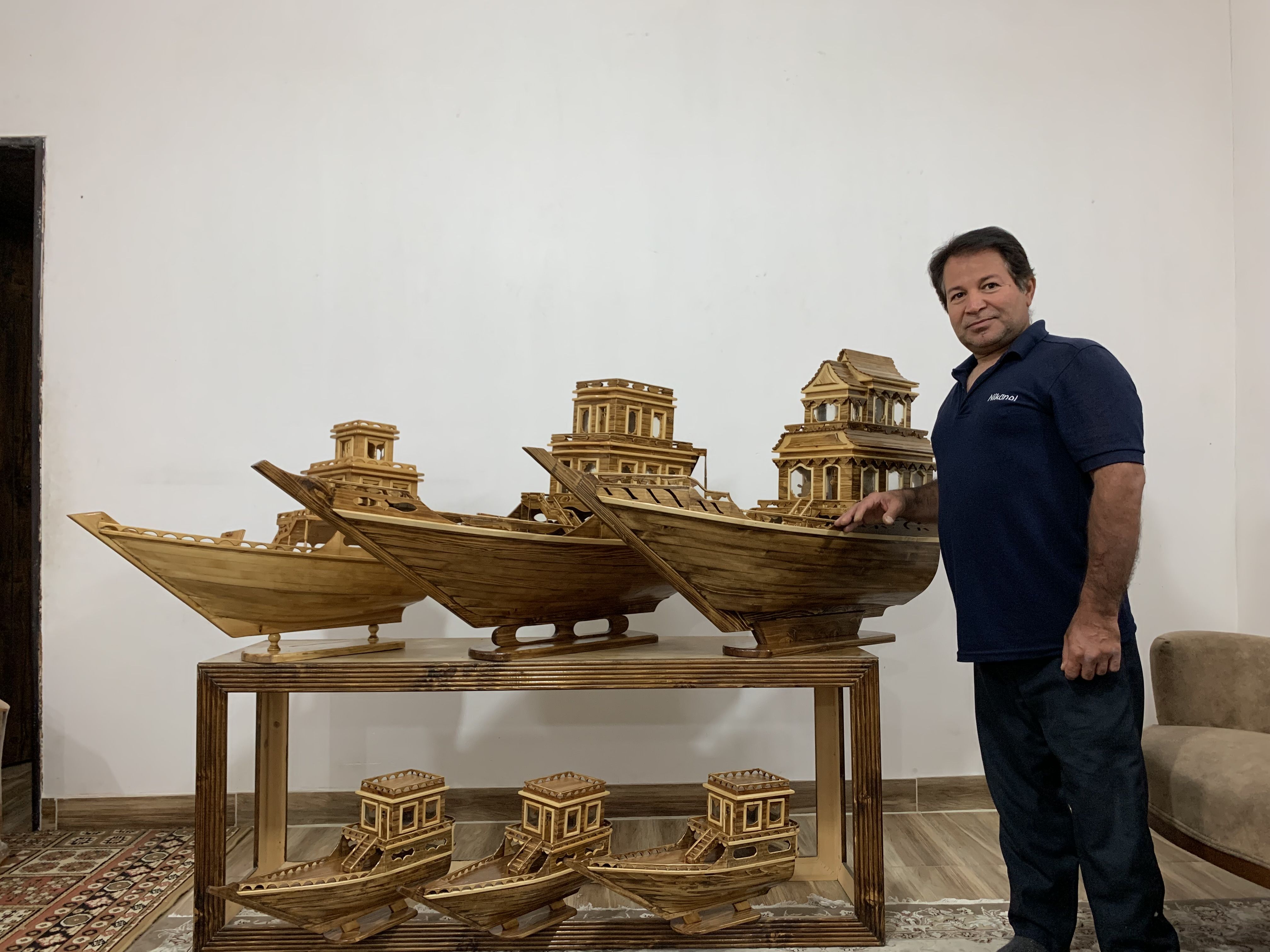 لنج های چوبی دستساز با ظرافت بالا