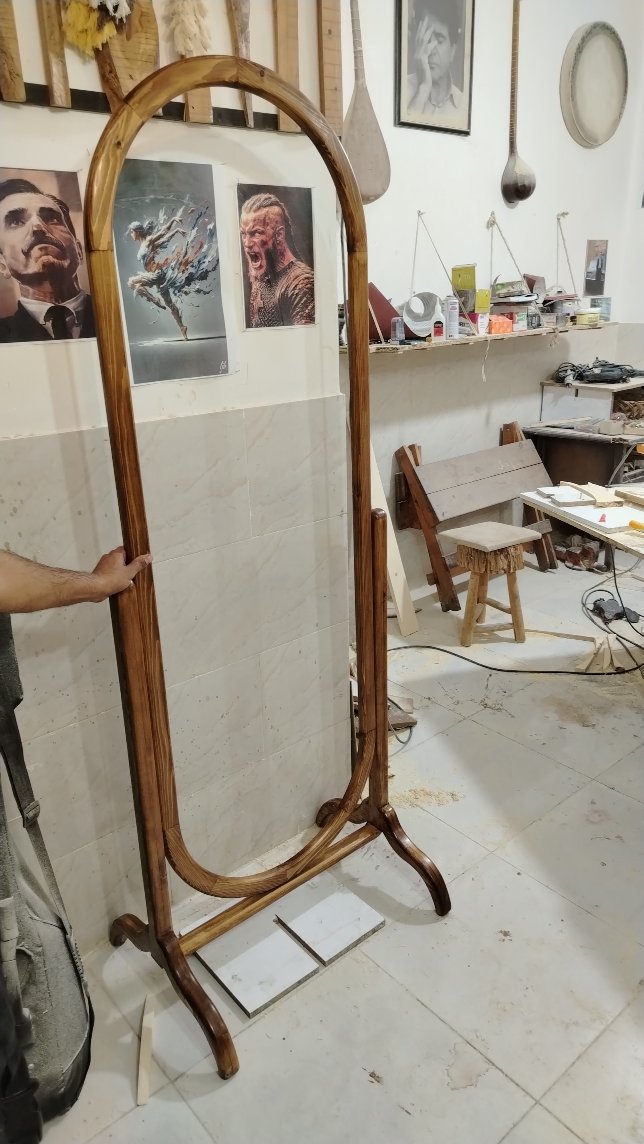 آینه چوبی