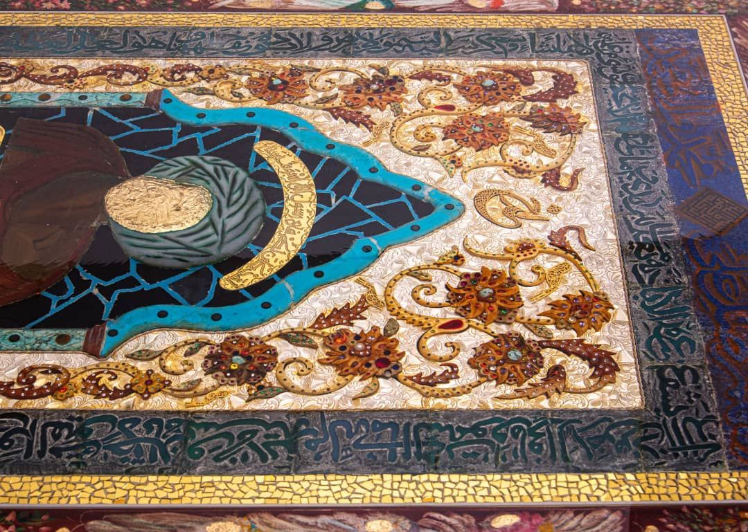 تابلو طلا و جواهرات محمد رسول الله