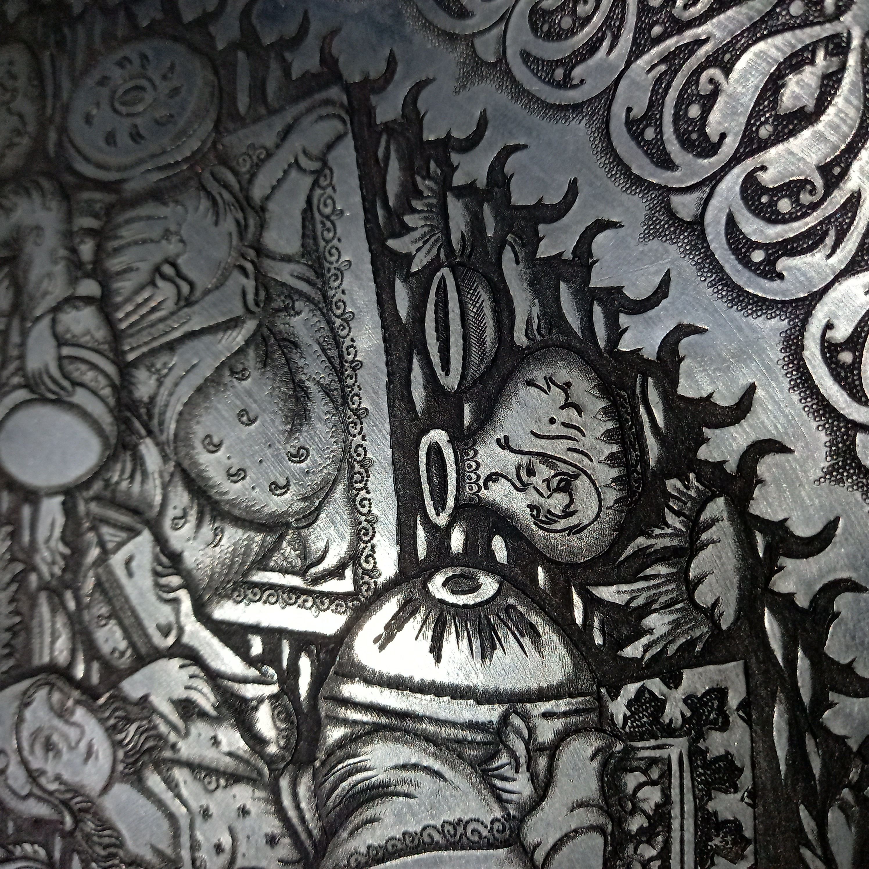 سینی مسی دست‌ساز بسیار زیبا