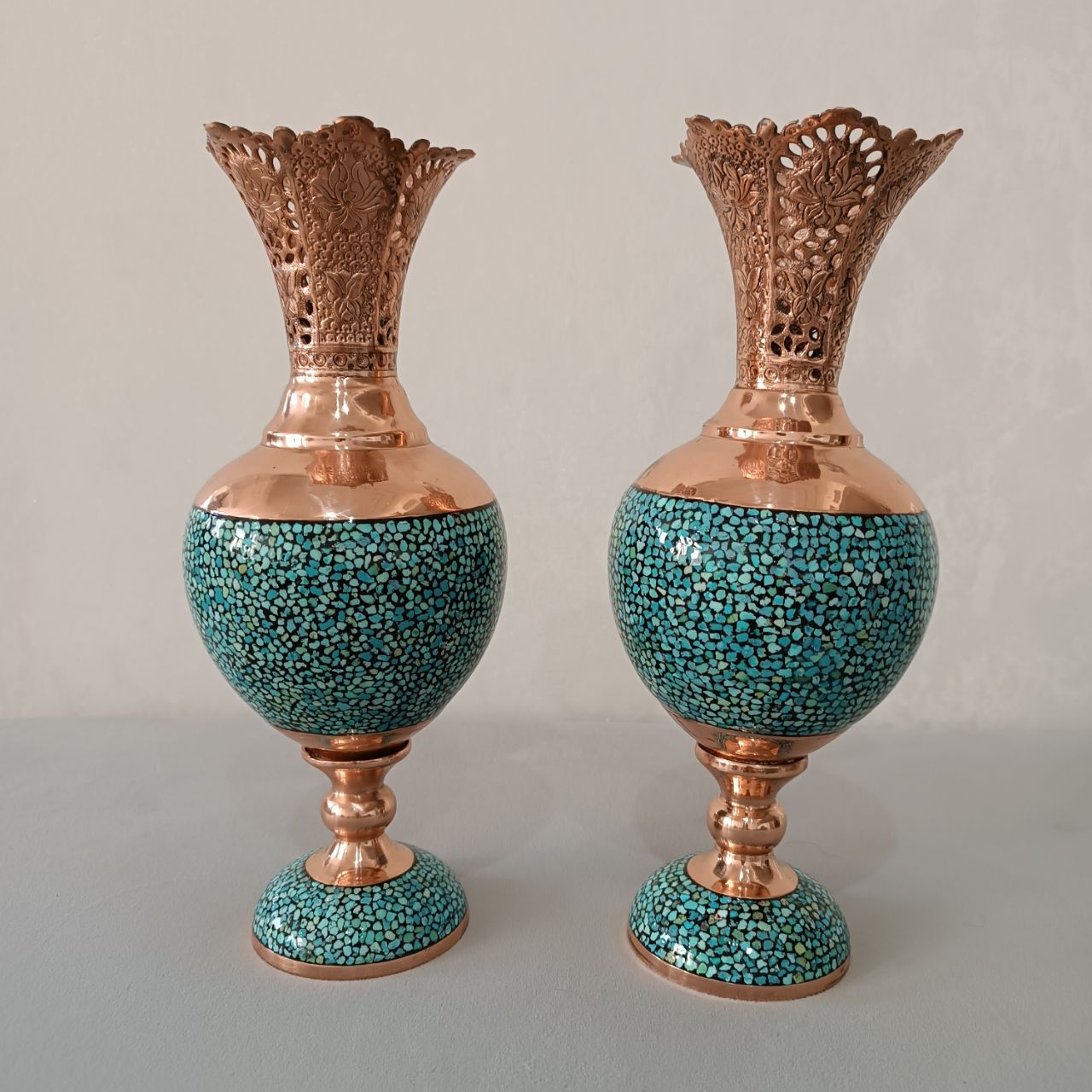 فروش ظروف فیروزه کوبی روی مس 