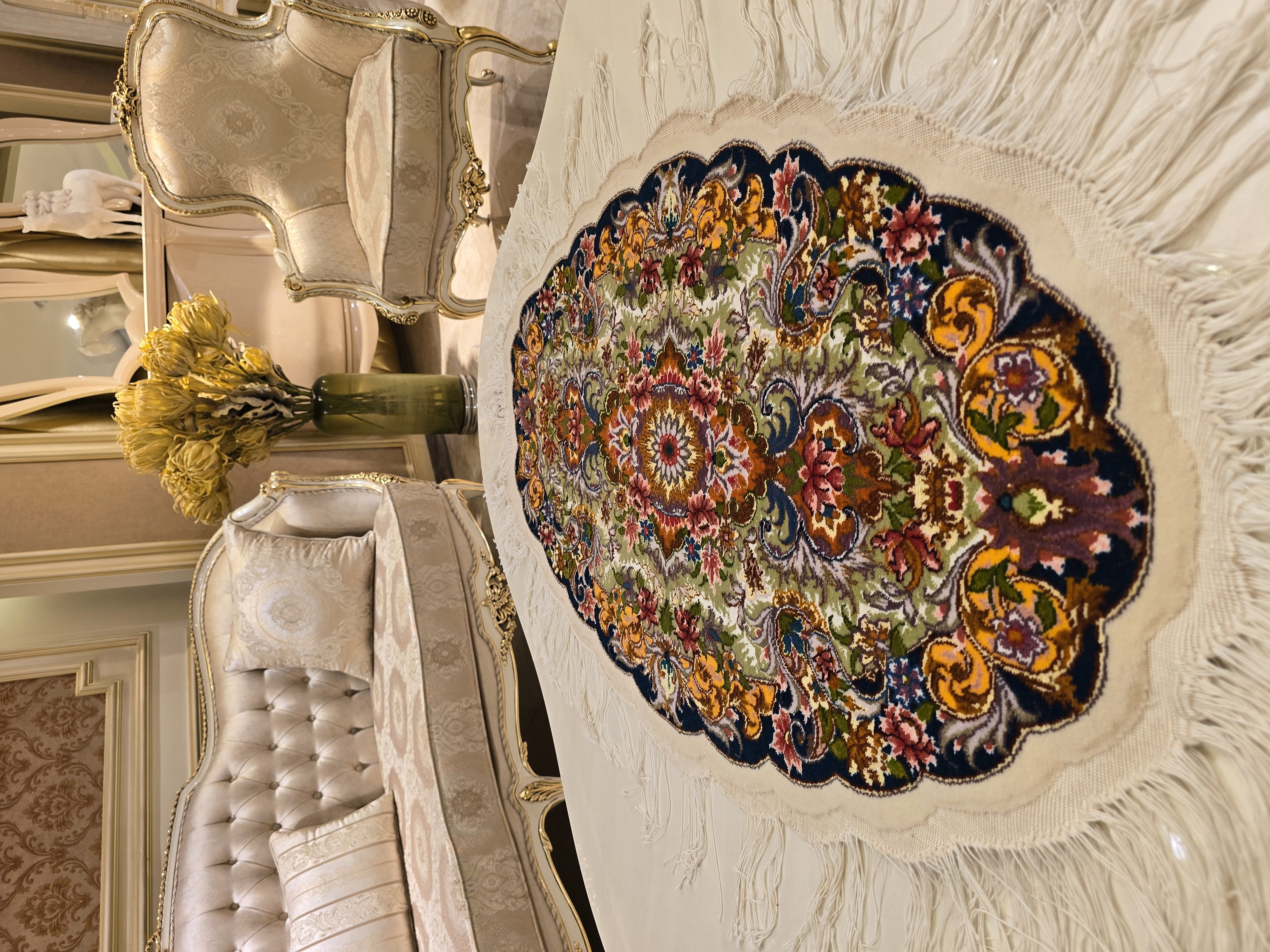 فرش رومیزی دستباف 