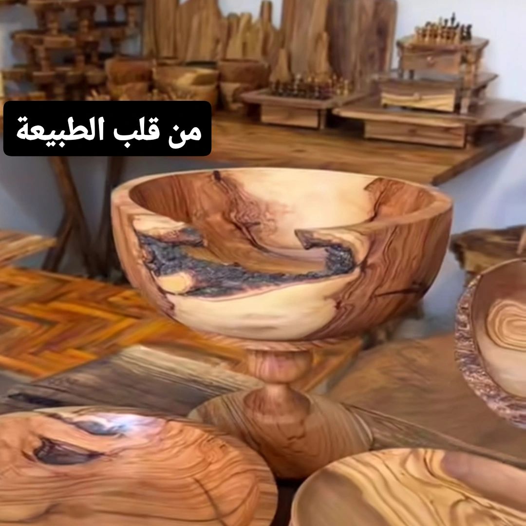ظروف چوبی دست ساز عمده