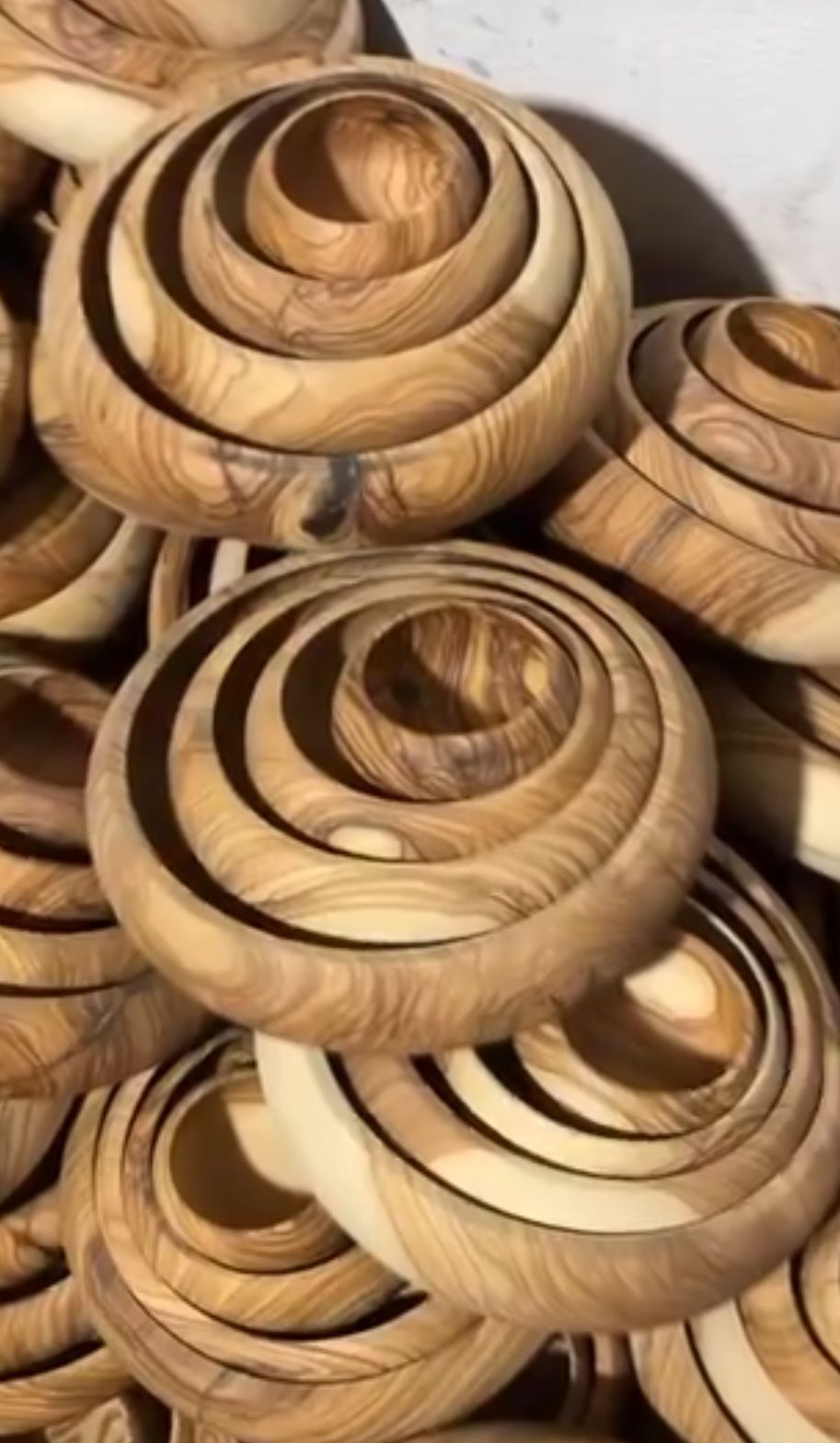 ظروف چوبی دست ساز عمده