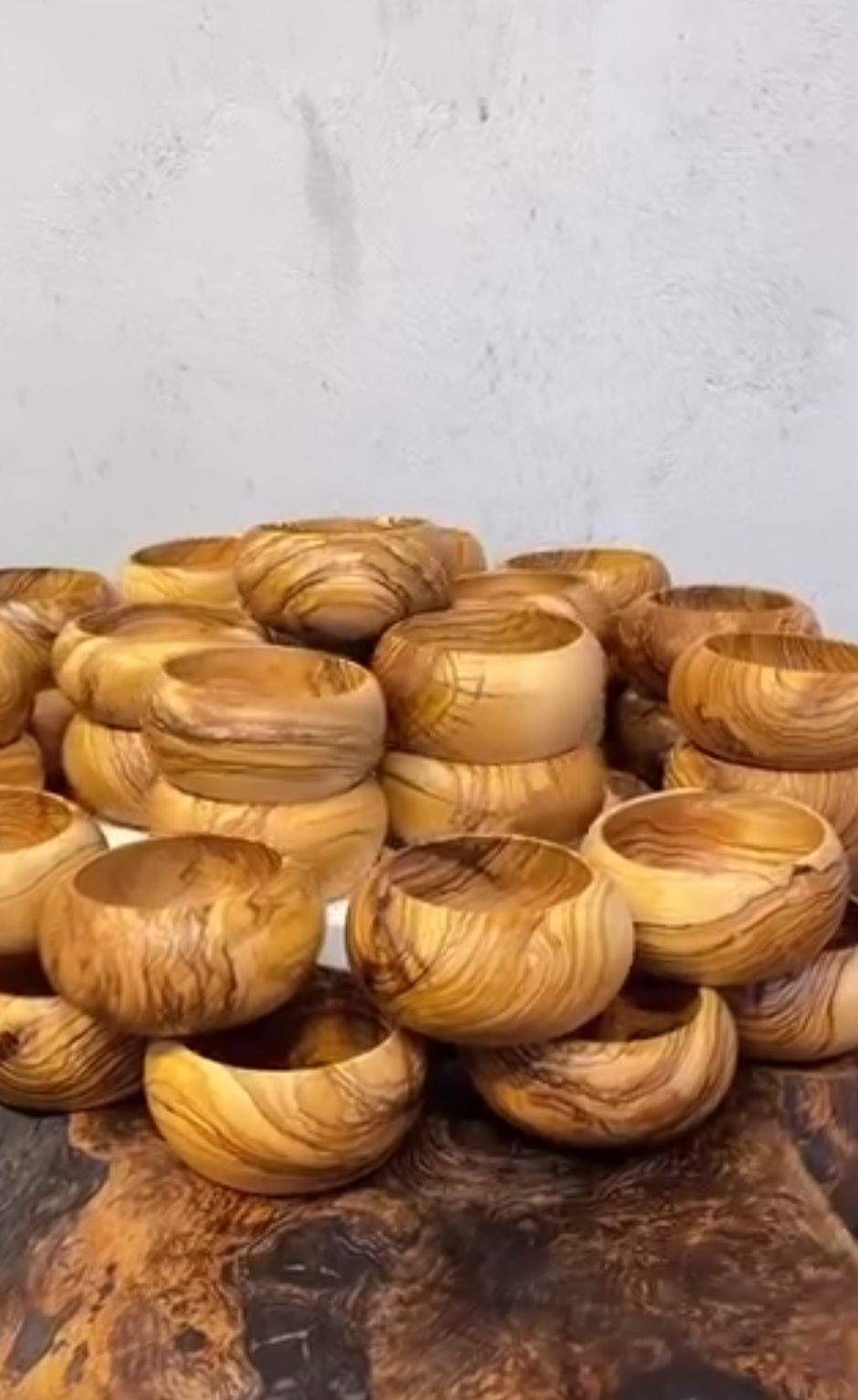 ظروف چوبی دست ساز عمده