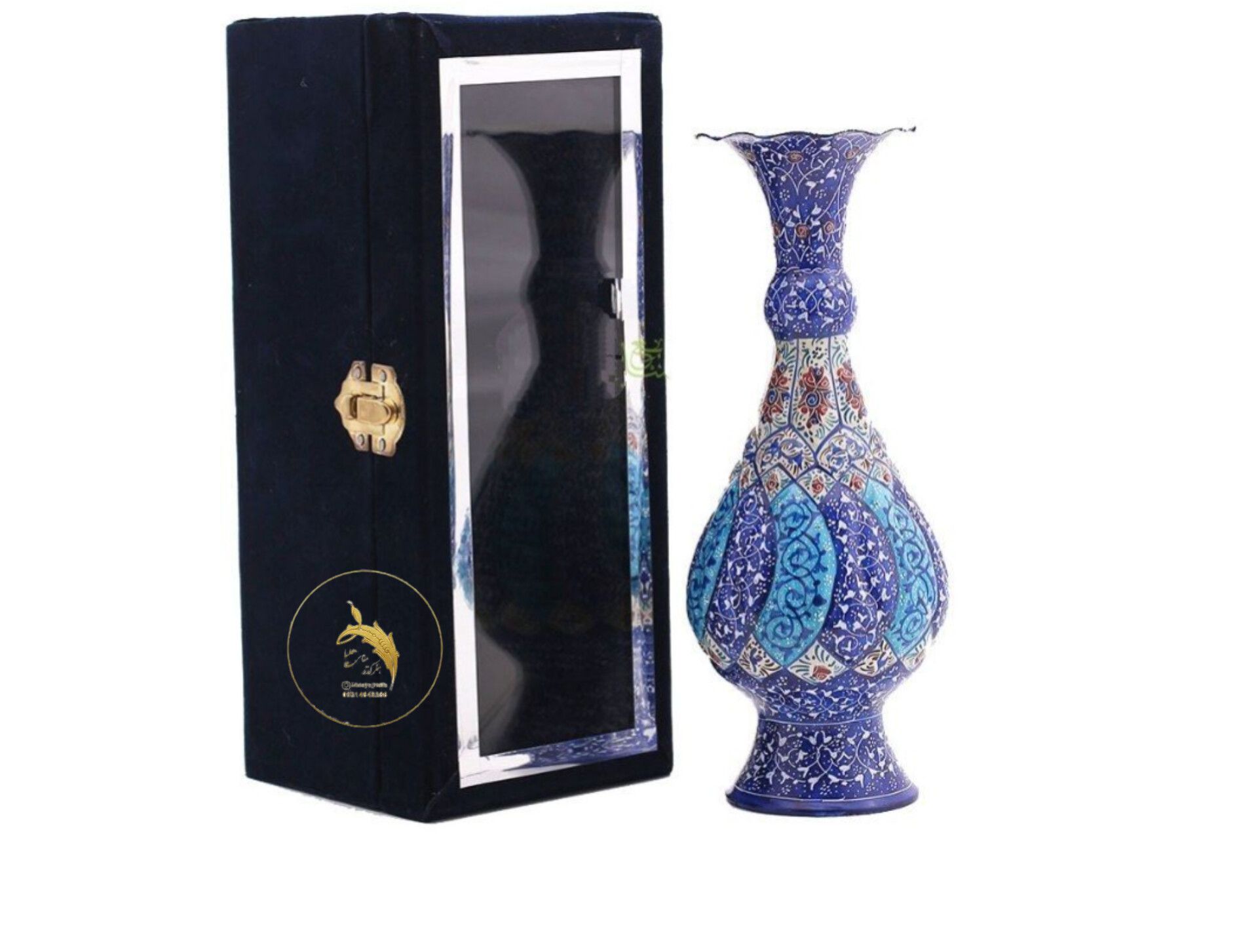 گلدان مس و پرداز