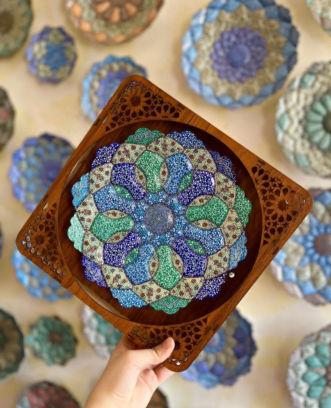 صنایع دستی دیوارکوب مینا