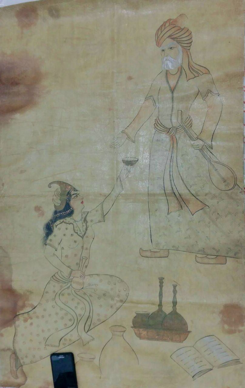 تابلوی مینیاتوری انتیک و خاص و عاشقانه