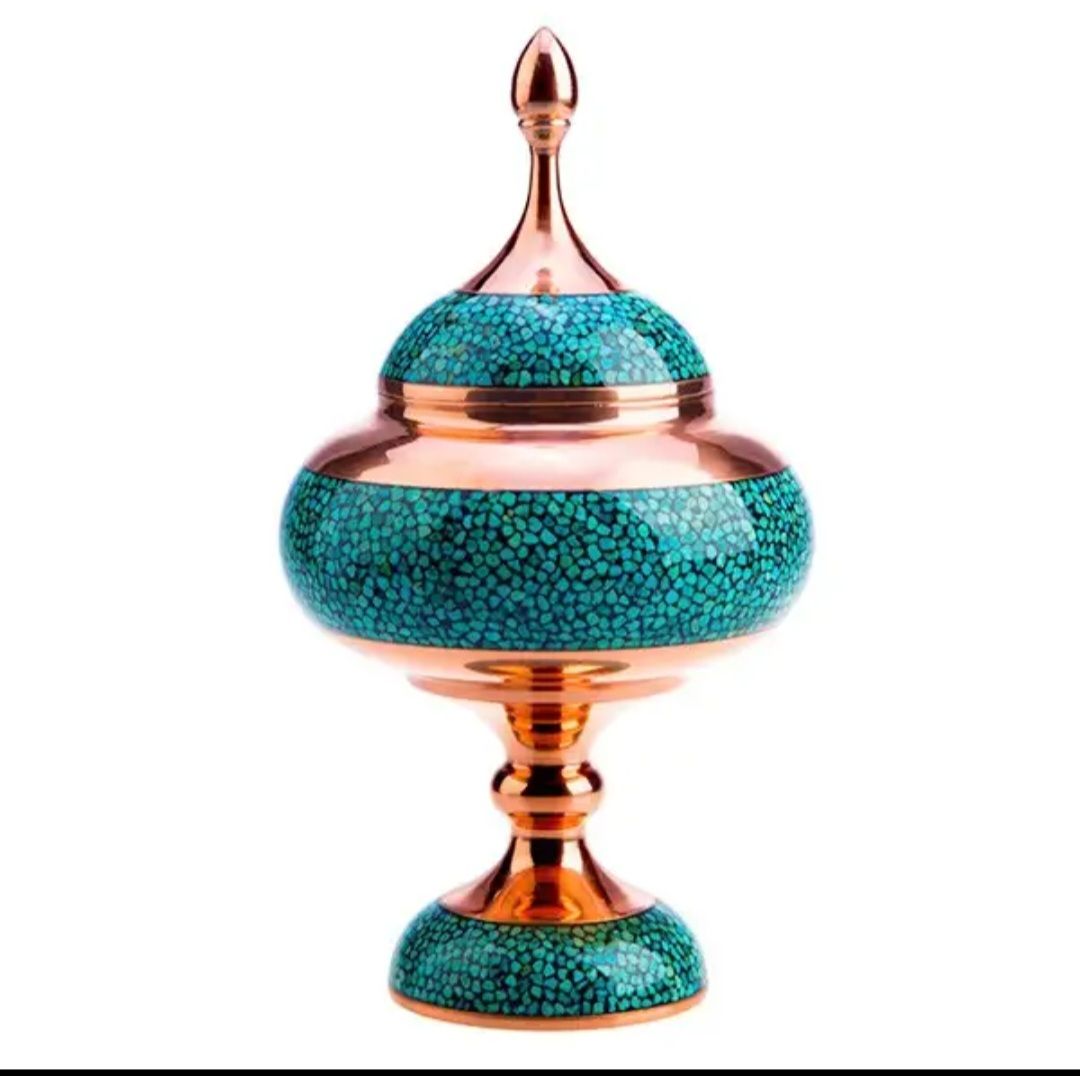 ظرف مسی فیروزه کوب