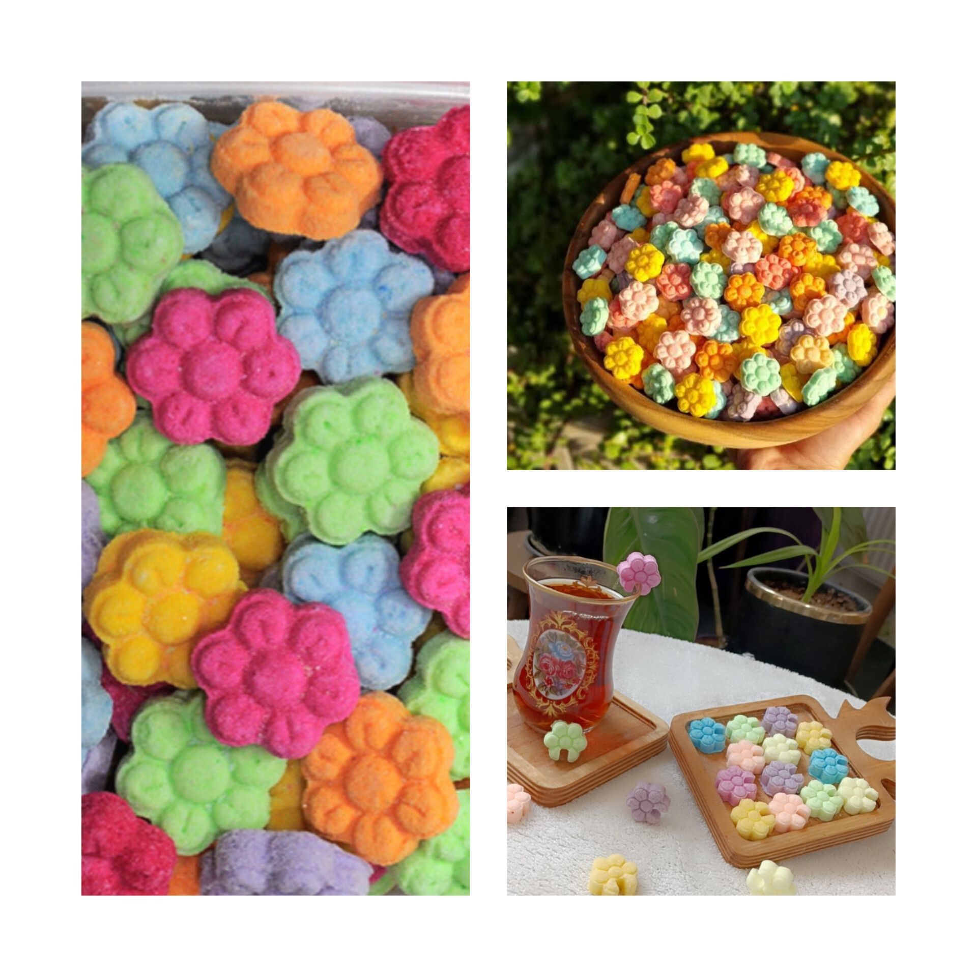 قند طعم دار طبیعی و خوراکی