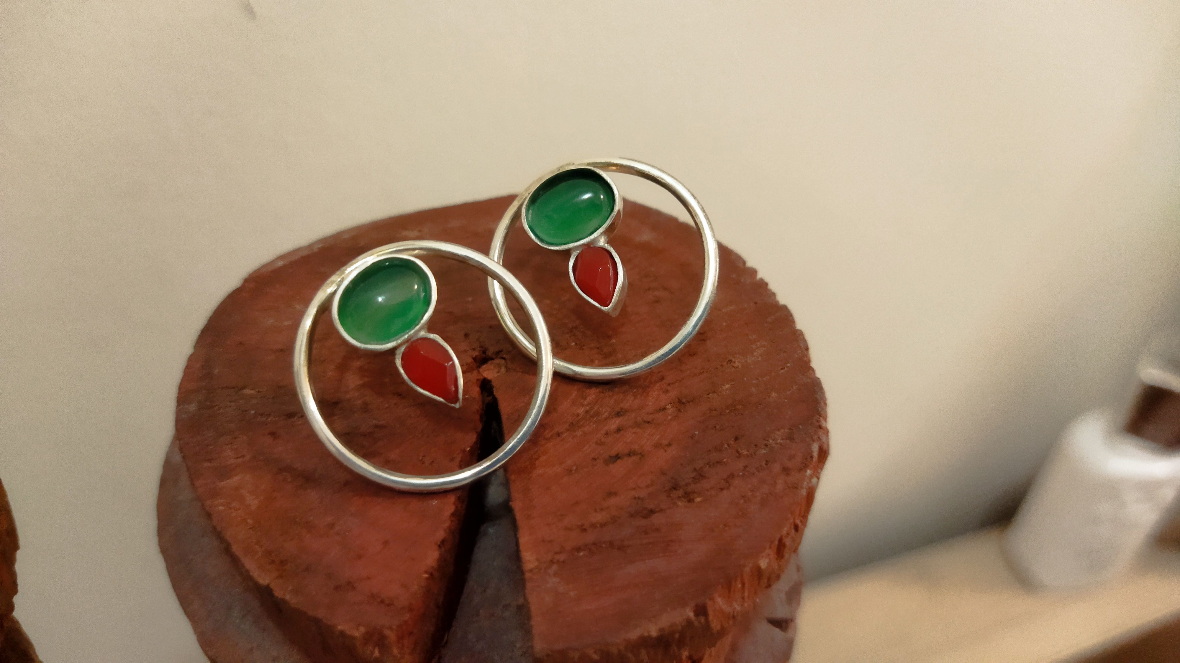 گوشواره دست ساز نقره 