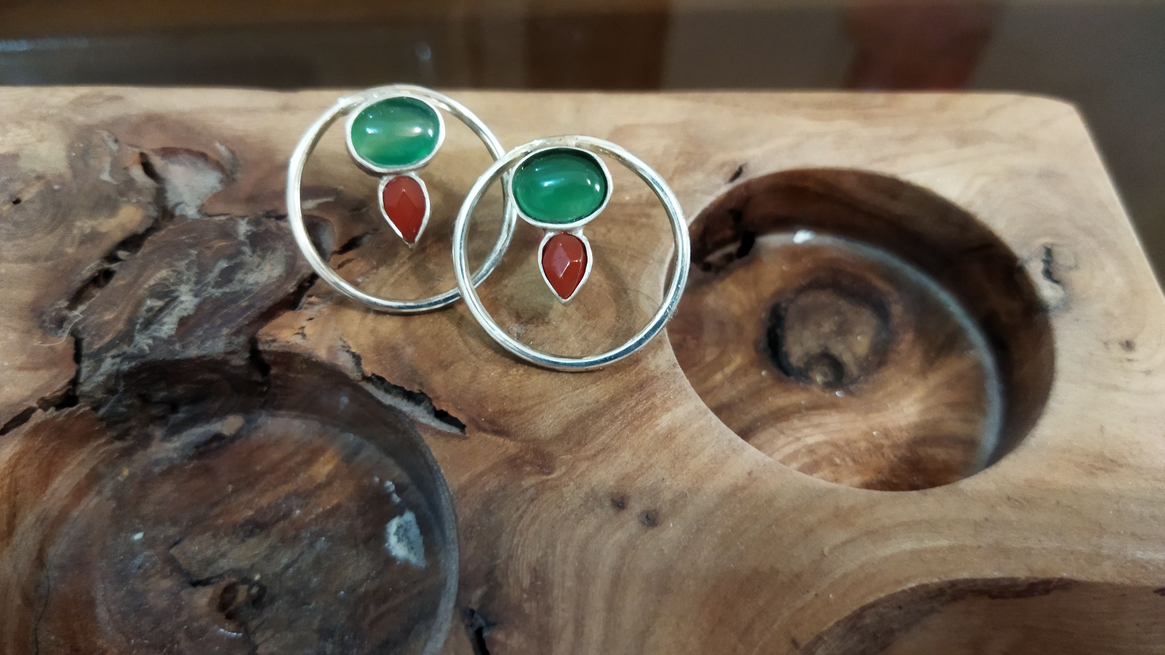 گوشواره دست ساز نقره 