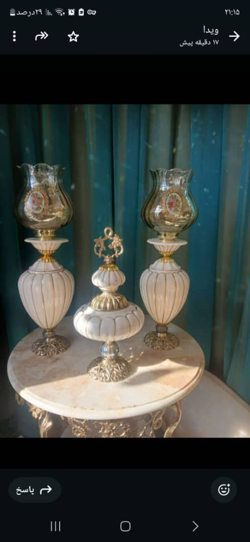 شمعدان و شکلات خوری 